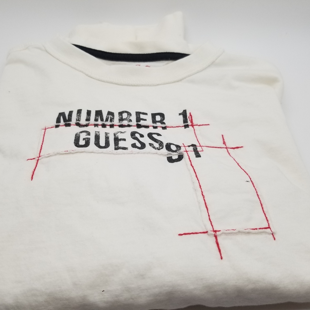 Guess Kids Long Sleeve Shirt, Size 12, cream coloured